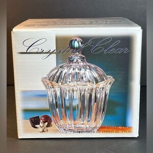 Crystal Candy Dish w/lid Fifth Avenue Alexandria Made in Japan NIB T56